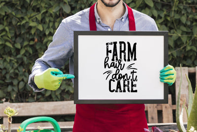 Farm Hair Don't Care Svg Saying Cut File SVG SmmrDesign 