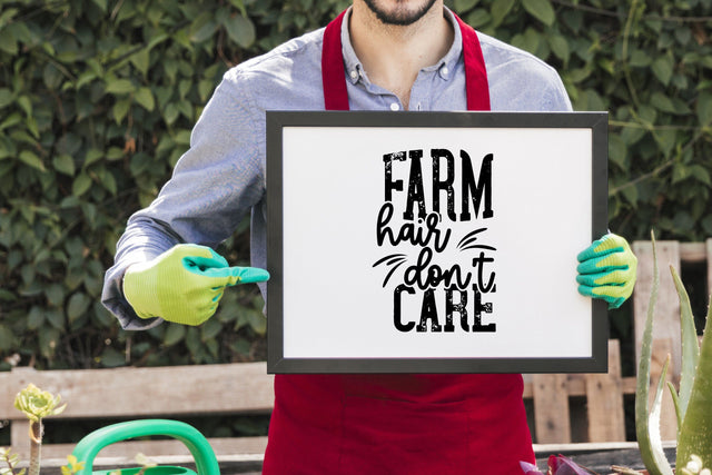 Farm Hair Don't Care Svg Saying Cut File SVG SmmrDesign 