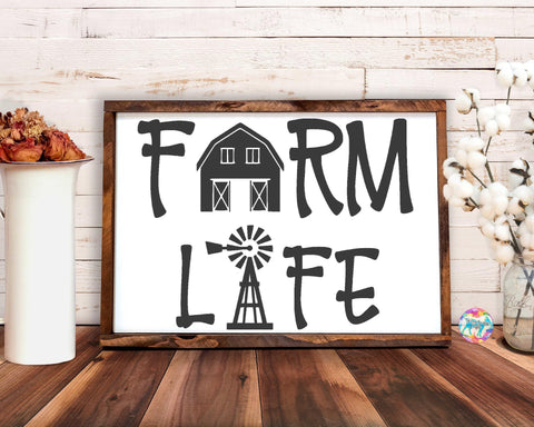 Farm Life - Farmhouse SVG design SVG Twiggy Smalls Crafts 