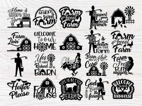 Farm Life SVG Bundle, Farmhouse Svg, Barn Svg SVG TonisArtStudio 