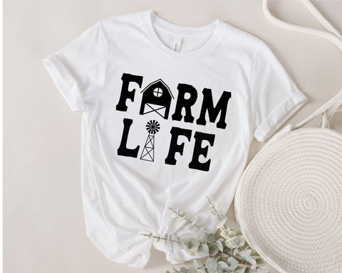 Farm life SVG cut file, farmhouse svg, farm sign, farm quotes SVG Fauz 