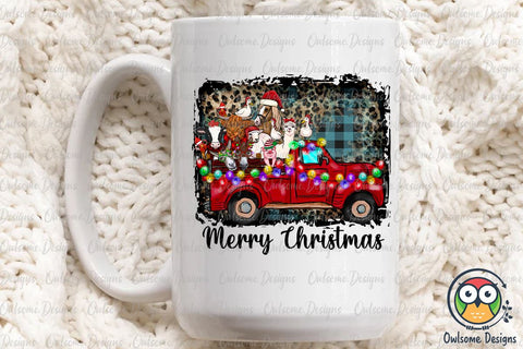 Farm Merry Christmas Sublimation Sublimation Owlsome.Designs 