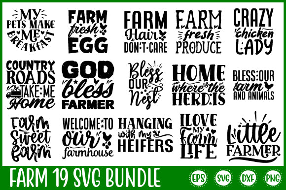 Farm svg bundle Design Farm svg bundle-01 SVG SH_Tee store 