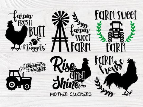 Farm SVG bundle | Farmhouse quotes svg | Farm svg | Farm life svg | Farm signs svg | Farm clipart | Farm silhouette | Svg cut files SVG TonisArtStudio 