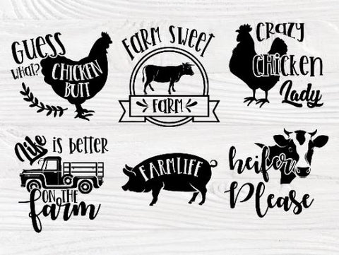 Farm SVG bundle | Farmhouse quotes svg | Farm svg | Farm life svg | Farm signs svg | Farm clipart | Farm silhouette | Svg cut files SVG TonisArtStudio 