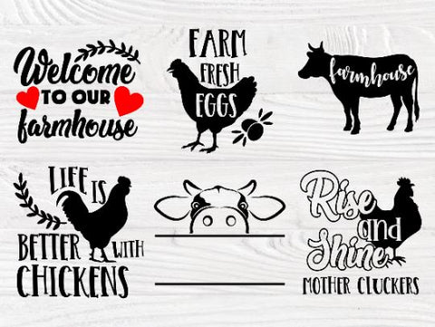 Farm SVG bundle | Farmhouse quotes svg | Farm svg | Farm life svg | Farm signs svg | Farm clipart | Farm silhouette | Svg cut files SVG TonisArtStudio 