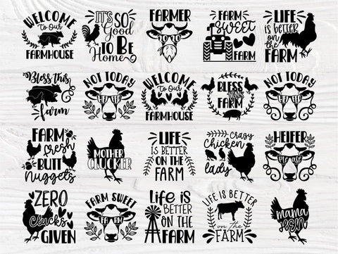 Farm SVG Bundle, Farmhouse Svg, Cricut Svg Files SVG TonisArtStudio 