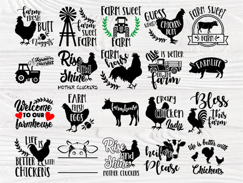 Farm SVG Bundle, Farmhouse Svg, Cricut Svg Files SVG TonisArtStudio 