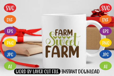 Farm Sweet Farm SVG CUT FILE SVG MStudio 