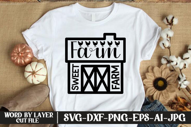 Farm Sweet Farm SVG CUT FILE SVG MStudio 
