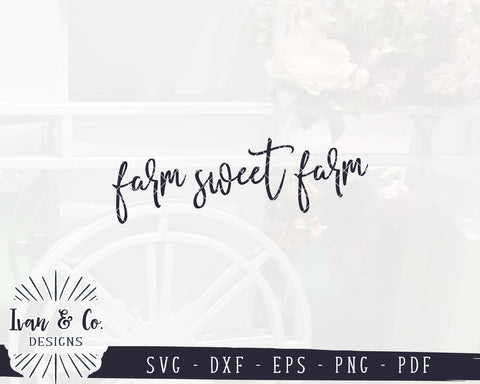 Farm Sweet Farm SVG Files | Farmhouse Sign Svg | Welcome Svg | Home Svg | Commercial Use | Digital Cut Files (1157150394) SVG Ivan & Co. Designs 