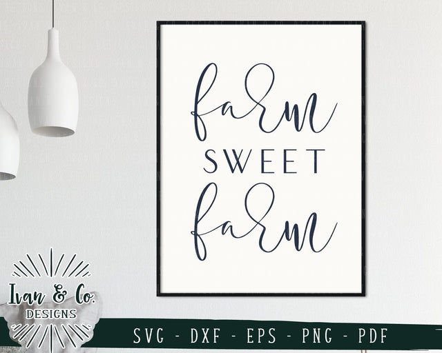 Farm Sweet Farm SVG Files | Welcome | Farmhouse Style | Family | Home SVG (752975425) SVG Ivan & Co. Designs 
