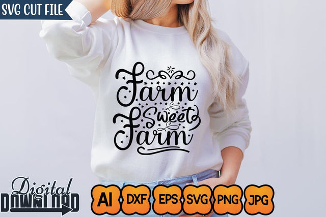 Farm Sweet Farm,SVGs,Quotes and Sayings,Food & Drink,On Sale, Print & Cut SVG Newmockups 