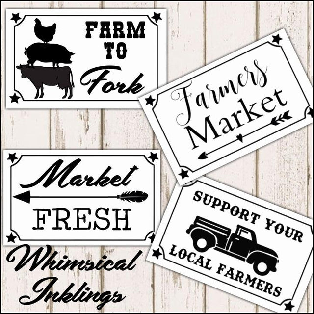 Farm To Fork Mini Bundle Set SVG Whimsical Inklings