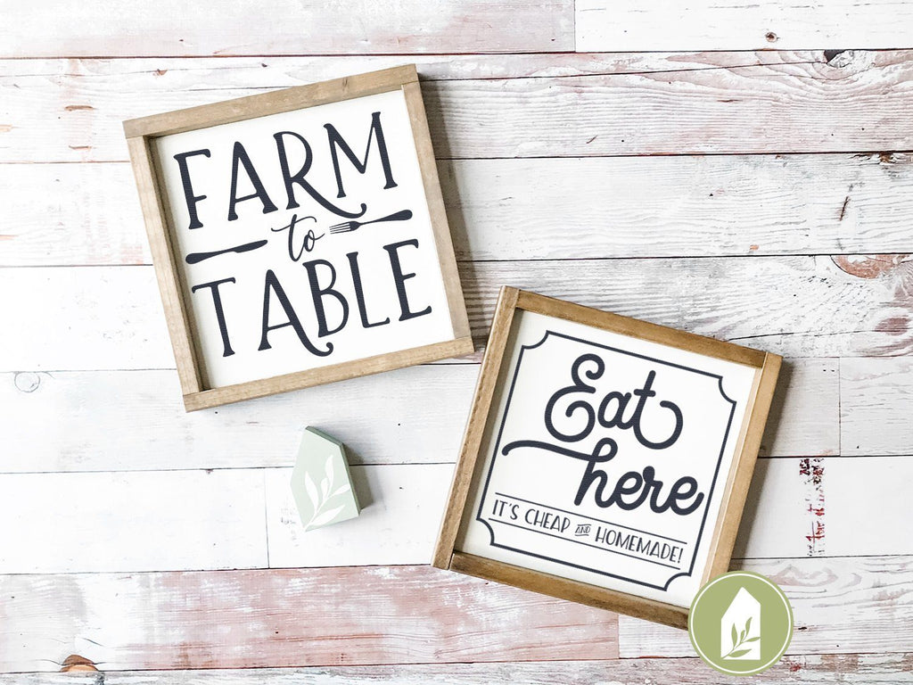 Farm to Table, Farmhouse SVG Files - So Fontsy