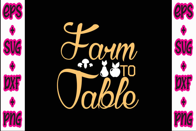 Farm To Table SVG Nurstore 