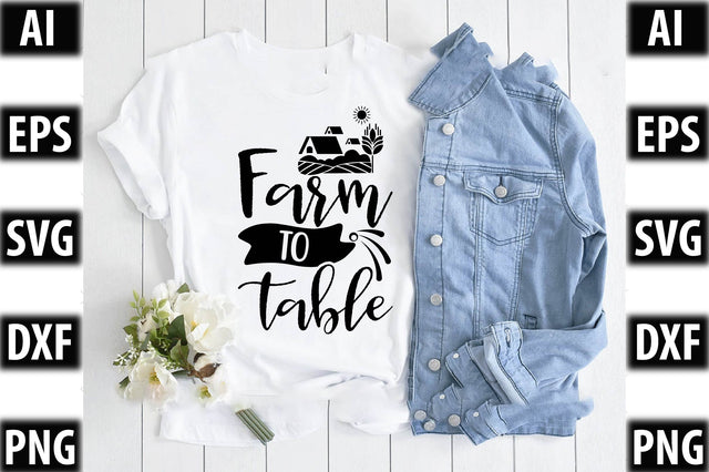 Farm to table SVG SVGista 