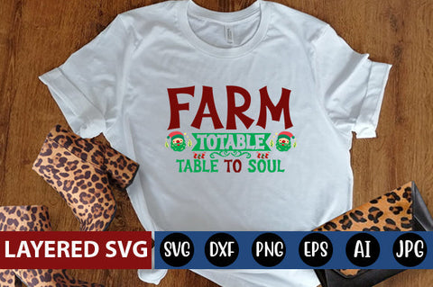 farm to table table to soul SVG cute file SVG Blessedprint 