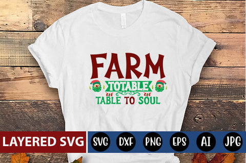 farm to table table to soul SVG cute file SVG Blessedprint 