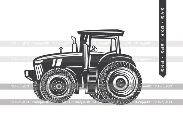 Farm Tractor SVG Cut File | Tractor Svg | Farm Svg | Farming Svg | Farm Transportation Svg | Dxf | Eps | Png | Silhouette | Cut File SVG ETC Craft 
