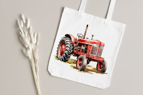 Farm Tractor Watercolor Sublimation, Sublimation Regulrcrative 