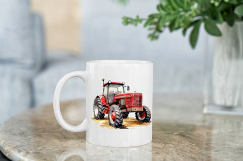 Farm Tractor Watercolor Sublimation, Sublimation Regulrcrative 