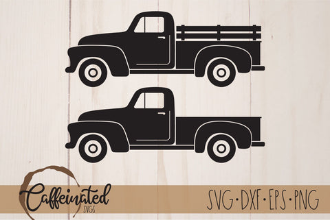 Farm Truck SVG, Old Pickup Truck SVG Caffeinated SVGs 