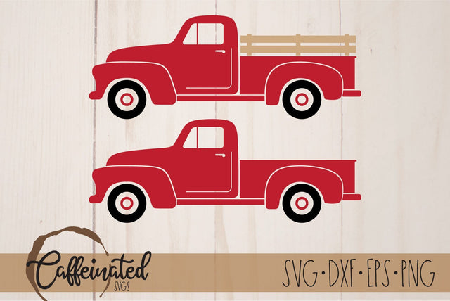 Farm Truck SVG, Old Pickup Truck SVG Caffeinated SVGs 