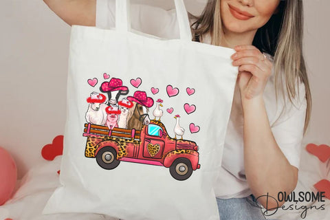 Farm Truck Valentine PNG Sublimation Sublimation Owlsome.Designs 