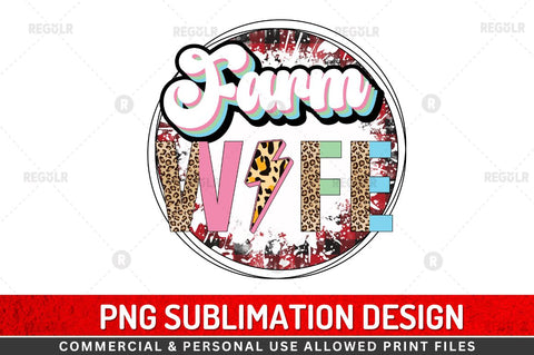 Farm wife Sublimation Design Sublimation Regulrcrative 