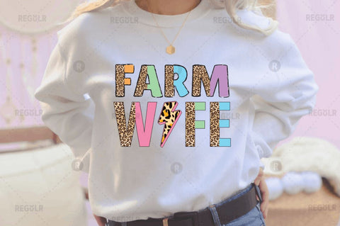 Farm wife Sublimation Design Sublimation Regulrcrative 