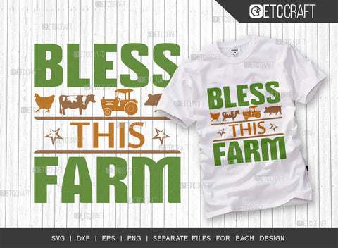 Farmer Bundle Vol-14 SVG Cut File | Farming Svg | Crop Top Svg | Not Today Heifer Svg | Farm Baby Svg | Bless This Farm Svg | Born To Farm Forced To Go To School Svg | Farm Hair Don't Care Svg | Quote Design SVG ETC Craft 