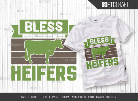 Farmer Bundle Vol-15 SVG Cut File | Farming Svg | Bless Heifers Svg | Heifers Gonna Hate Svg | This Heifer Don't Take No Bull Svg | Guess What Chicken Butt Svg | I Don't Give A Cluck Svg | Farm Living Is The Life For Me Svg | Quote Design SVG ETC Craft 