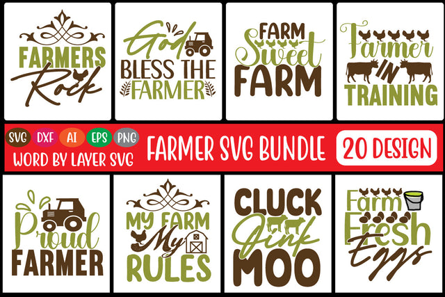Farmer SVG Bundle SVG MStudio 