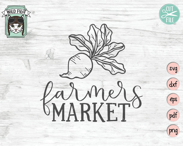 Farmers Market Beet SVG Cut File SVG Wild Pilot 