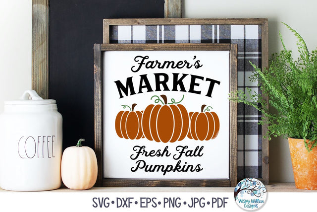 Farmer's Market Fresh Fall Pumpkins SVG SVG Wispy Willow Designs 
