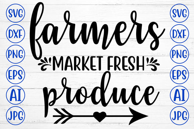 Farmers Market Fresh Produce SVG Cut File SVG Syaman 