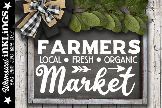 Farmers Market-Local Fresh Organic SVG SVG Whimsical Inklings 