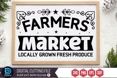 Farmers market locally grown fresh produce SVG SVG DESIGNISTIC 