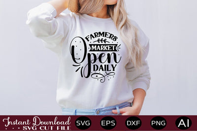 Farmers Market Open Daily SVG SVG designmaster24 