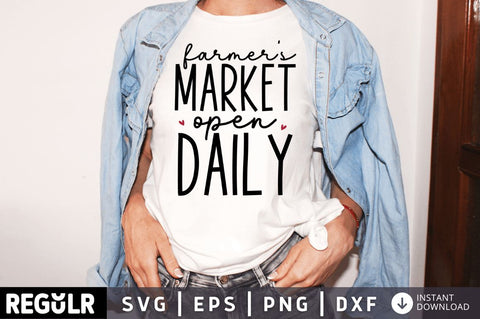 Farmers market open daily SVG SVG Regulrcrative 
