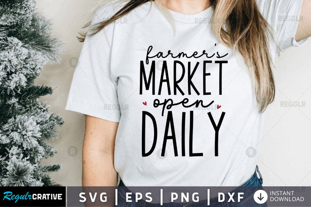 Farmers market open daily SVG SVG Regulrcrative 