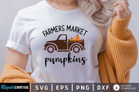 Farmers market pumpkins SVG SVG Regulrcrative 