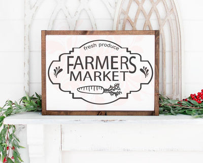 Farmers Market svg, Kitchen sign svg, Carrot clip art, Fresh Produce svg, Instant Download, Country home svg, DXF PNG, Cricut cut files SVG Farmstone Studio Designs 