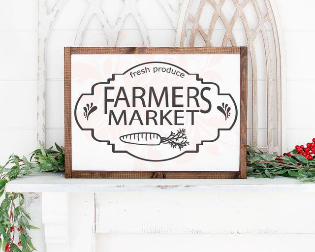 Farmers Market svg, Kitchen sign svg, Carrot clip art, Fresh Produce svg, Instant Download, Country home svg, DXF PNG, Cricut cut files SVG Farmstone Studio Designs 