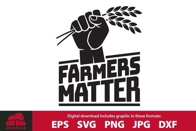 Farmers Matter - Farm Quote SVG Cutting File SVG Bow Wow Creative 