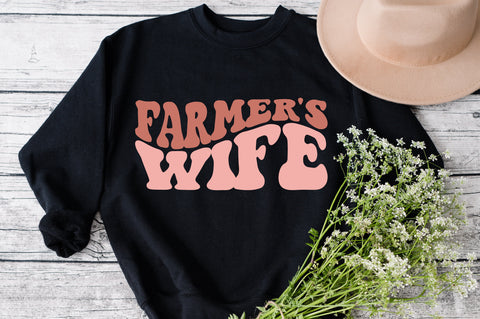 Farmer's Wife svg, Farmer Husband Tees svg, Farmer Couple svg, Agricultural svg, Autumn Tee, Farming svg, for Men and Women SVG Fauz 