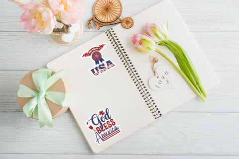 Farmhouse 4th of July Sticker Bundle Sublimation DESIGNS DARK 