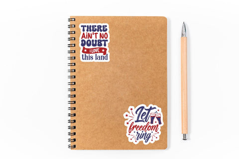 Farmhouse 4th of July Sticker Bundle Sublimation DESIGNS DARK 