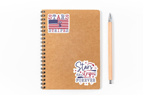 Farmhouse 4th of July Sticker Bundle Sublimation DESIGNS DARK 